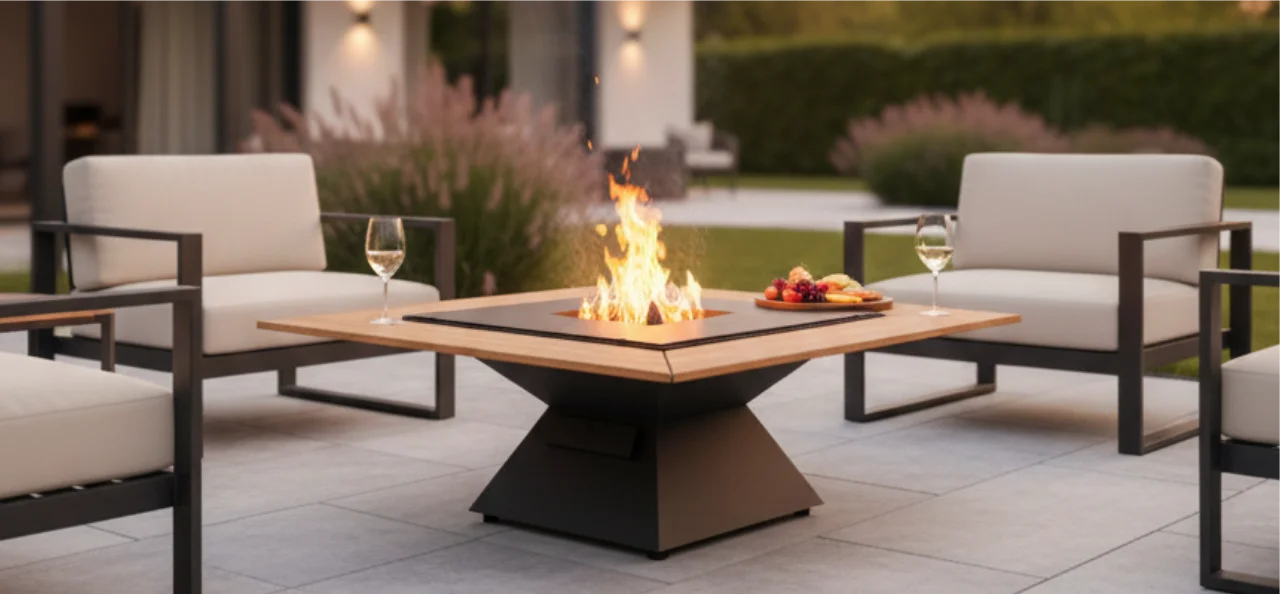 Τζάκια Μπάρμπεκιου Εξωτερικού Χώρου Lounge Quad 75