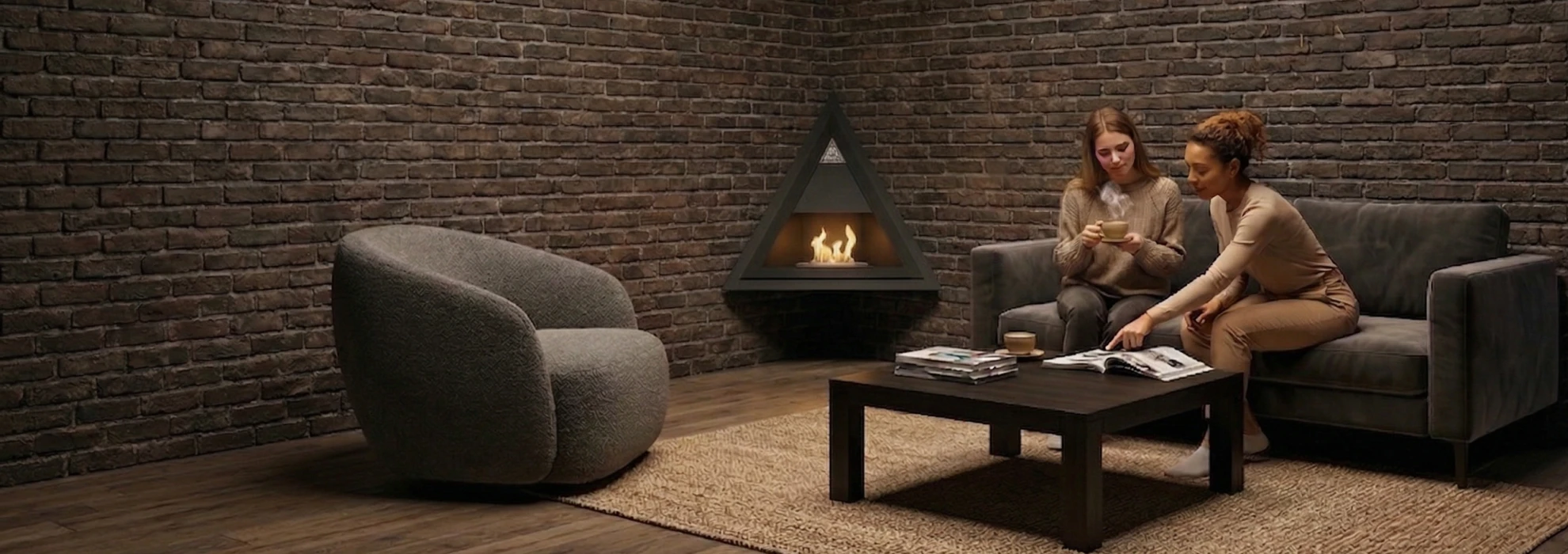 Τζάκια Βιοαιθανόλης metal decor 0001