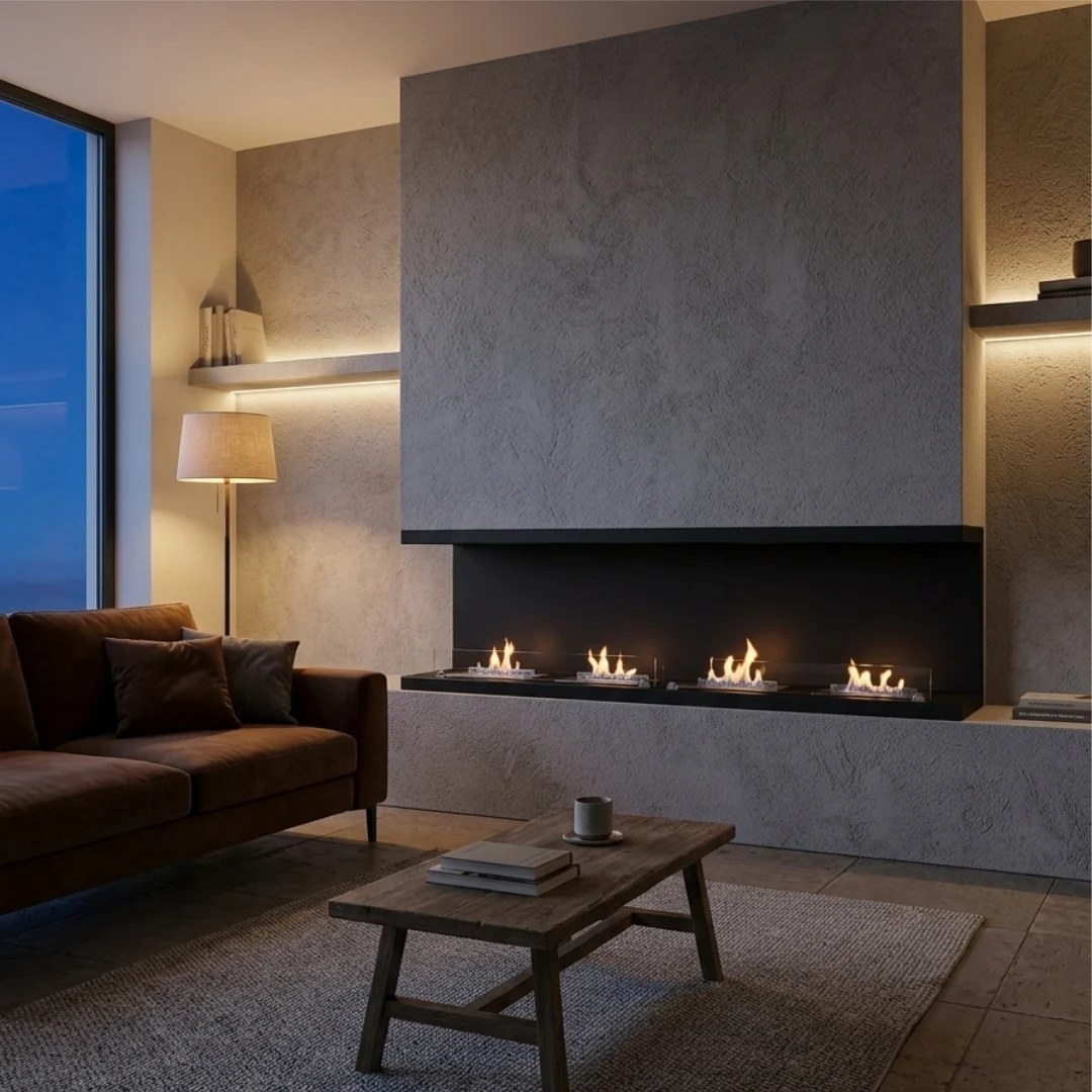 panoramin fireplace